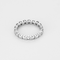 Bague 57 Alliance américaine en or gris et diamants 58 Facettes DV0315-14-57-3