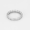 Bague 57 Alliance américaine en or gris et diamants 58 Facettes DV0315-14-57-3