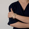 Bracelet Bracelet Tank en or jaune et or rose 58 Facettes DV26505-1
