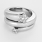 Bague 52,5 Bague en or blanc et diamants 58 Facettes DV27198-1