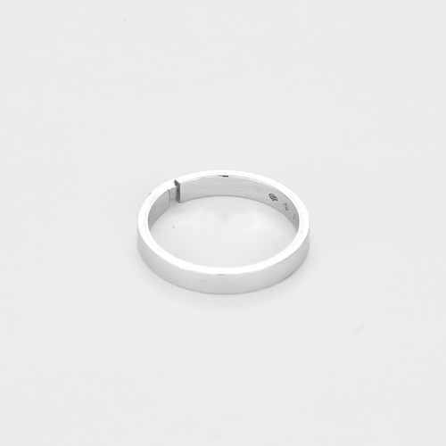 Bague 52 CHAUMET - Liens évidence - Bague en or blanc et émail bleu marine 58 Facettes DV27363-1-52-1