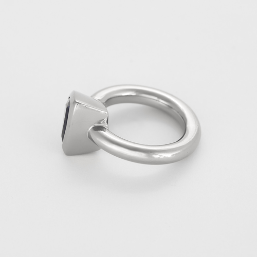Bague 47,5 Bague en or blanc et Tanzanite 58 Facettes DV15938-9-475-5