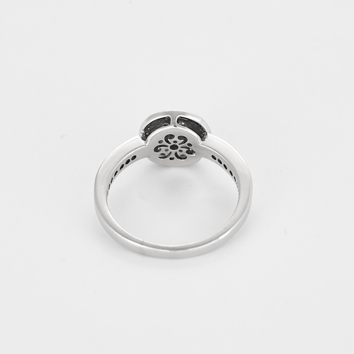 Bague 51 Bague en or blanc et diamants 58 Facettes DV25730-1