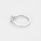 Bague 52,5 BULGARI - Bague Solitaire en platine et diamant 58 Facettes DV27071-1-525-6