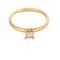 Bague 50 Bague jonc en or jaune et saphir rose de synthèse 58 Facettes DV27214-1
