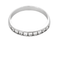 Bague 52 Alliance semi pavé en or blanc et diamants 58 Facettes DV27214-3-52-1