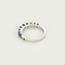Bague 54 Bague jonc en or blanc et émeraudes 58 Facettes DV15938-7-54-3