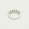 Bague 54 Bague jonc en or blanc et émeraudes 58 Facettes DV15938-7-54-3