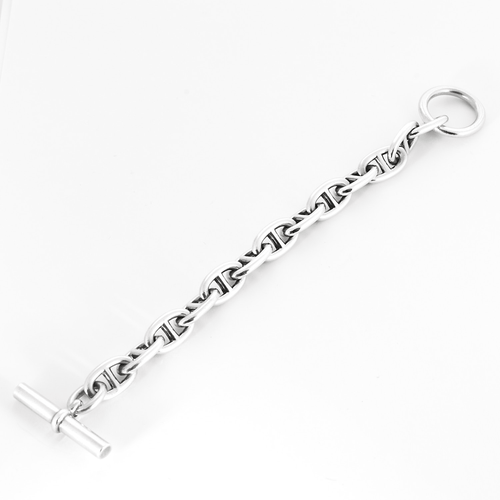 Bracelet HERMES - Bracelet "Chaîne d'Ancre" Grand Modèle en argent 58 Facettes DV26622-3