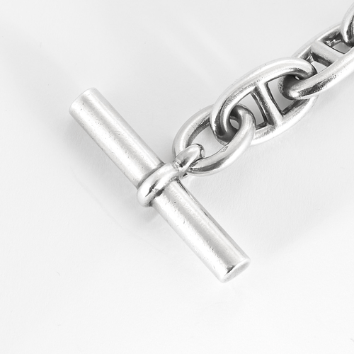 Bracelet HERMES - Bracelet "Chaîne d'Ancre" Grand Modèle en argent 58 Facettes DV26622-3