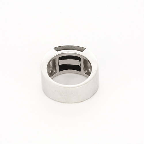 Bague 49 Artus Bertrand - Bague en or blanc et nacre 58 Facettes DV15938-13-49-2