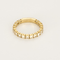 Bague 54,5 Alliance américaine en or jaune et diamants 58 Facettes DV26848-17-545-6