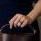 Bague en or gris, saphir et diamants
