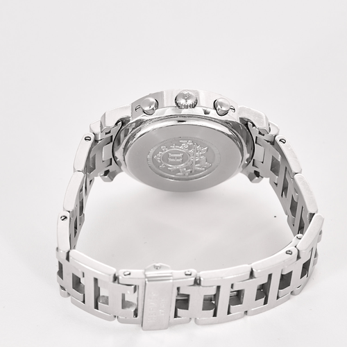 Montre Hermès - Clipper Chrono - Montre en acier à boitier rond et à mouvement quartz 58 Facettes DV11451-20