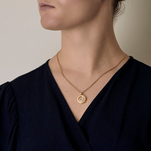 Collier CHOPARD - Happy Spirit - Collier en or jaune et diamant 58 Facettes DV0315-18