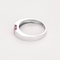 Bague en or gris et saphirs rose