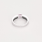 Bague en or gris et saphirs rose