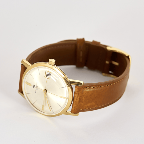 Montre Baume et Mercier - Eterna Matic - Montre en acier plaqué or à boitier rond à mouvement automatique 58 Facettes DV24831-1