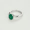 Bague 53.5 Bague en or blanc, émeraude et diamants 58 Facettes DV25209-1