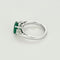 Bague 53.5 Bague en or blanc, émeraude et diamants 58 Facettes DV25209-1