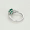 Bague 53.5 Bague en or blanc, émeraude et diamants 58 Facettes DV25209-1