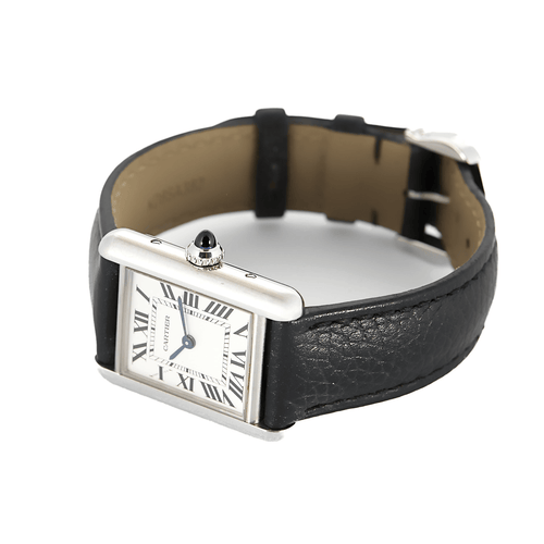 Montre CARTIER - Tank - Montre en acier à boitier rectangulaire et à mouvement quartz 58 Facettes DV26859-1