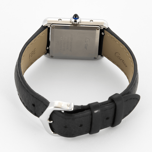 Montre CARTIER - Tank - Montre en acier à boitier rectangulaire et à mouvement quartz 58 Facettes DV26859-1