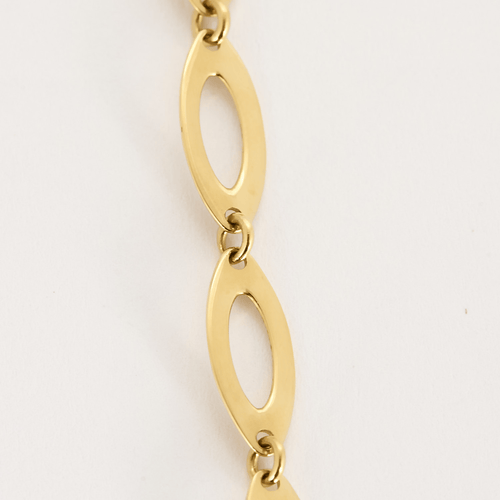 Collier Charmant Collier en or jaune à maillons losangiques 58 Facettes DDV26346-3