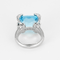 Bague 51,5 GUCCI - Bague en or blanc, topaze et diamants 58 Facettes DV26848-3-515-5