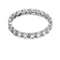 Bague 59 Alliance américaine en or blanc et diamants 58 Facettes DV27468-50-59-2