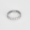 Bague 59 Alliance américaine en or blanc et diamants 58 Facettes DV27468-50-59-2