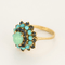 Bague 56,5 Bague en or jaune, saphir et turquoises 58 Facettes DV4800-5-565-4