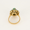 56,5 Bague en or jaune, saphir et turquoises 58 Facettes DV4800-5-565-4