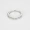 Bague Alliance semi pavé en or blanc et diamants 58 Facettes DV27085-2-49-2