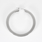 Boucles d'oreilles Paire de créole contemporaine en or gris 58 Facettes DV12008-1