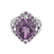 Bague 50 Mauboussin - Fou de toi - Bague en or blanc, améthyste et diamants 58 Facettes DV26848-4-50-2
