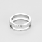 Bague 53,5 Bague jonc en or blanc et diamants 58 Facettes DV22785-1-535-5