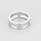Bague 53,5 Bague jonc en or blanc et diamants 58 Facettes DV22785-1-535-5