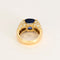 Bague 50 O.J.Perrin - Bague en or jaune , saphir ceylan 7 carats environ et diamants 58 Facettes DV24635-1