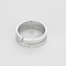 Bague 55 Dinh Van Seventies - Bague moyen modèle en or blanc 18K et diamant 58 Facettes DV27643-1-DV0882-1