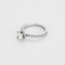 Bague 48 Bague Solitaire en or blanc et diamants 58 Facettes DV27085-1-48-2
