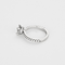 Bague 48 Bague Solitaire en or blanc et diamants 58 Facettes DV27085-1-48-2