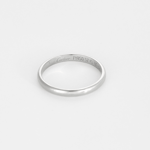Bague 57 CARTIER - Alliance en platine 58 Facettes DV27248-2