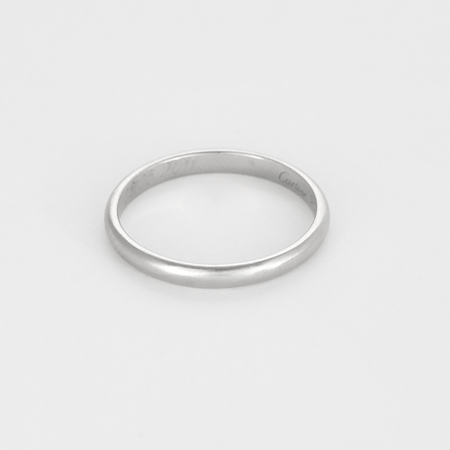 Bague 57 CARTIER - Alliance en platine 58 Facettes DV27248-2