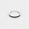 Bague CHAUMET - Lien Evidence - Alliance en or gris, émail bleu et diamants 58 Facettes DV27402-1