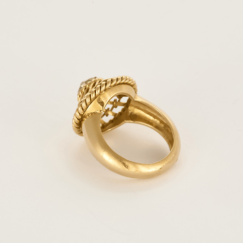 Bague 52 Bague en platine, or jaune et diamant 0.60 carat environ. 58 Facettes DV27468-23-52-1