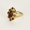 Bague 56 Bague en or jaune et grenats almandin 58 Facettes DV27468-48-56-3