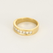 Bague 51 Demie alliance en or jaune et diamants 58 Facettes DV27468-49-51-2