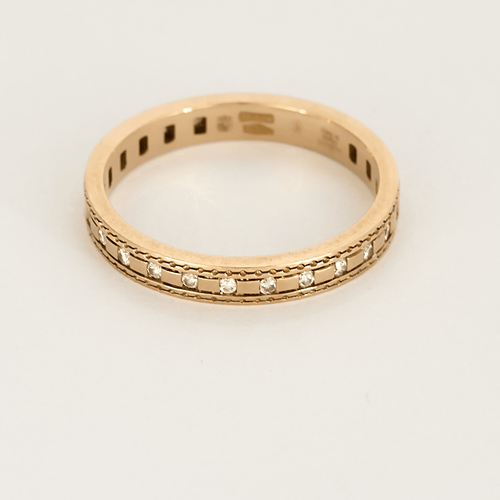 DAMIANI - Alliance en or rose et petits diamants