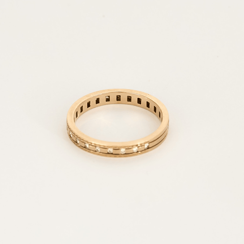 DAMIANI - Alliance en or rose et petits diamants